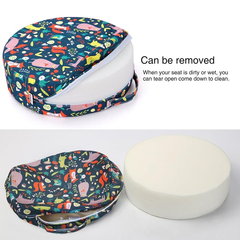 Zicac Portable Seat Cushion Washable with Non-Slip Bottom, Detachable Strong Support Cushion for Toddler Kids Baby Infant (Forest) - Image 4